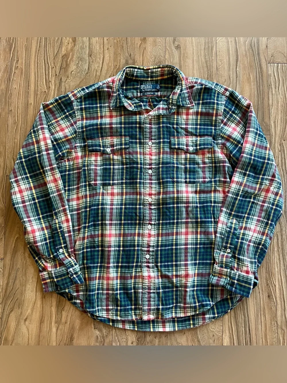 Vintage 90s polo Ralph Lauren cotton flannel button up shirt